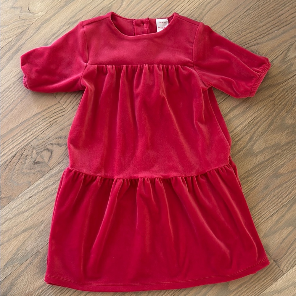 EUC Hanna Andersson red tiered dress, size 5